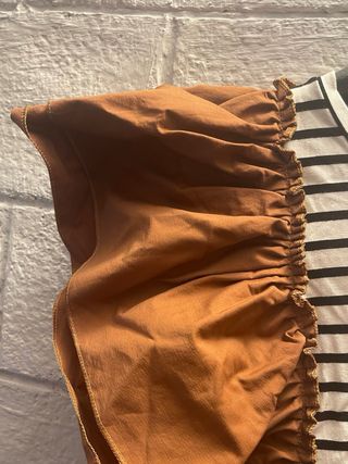 Maglia Muji a righe monospalla taglia S