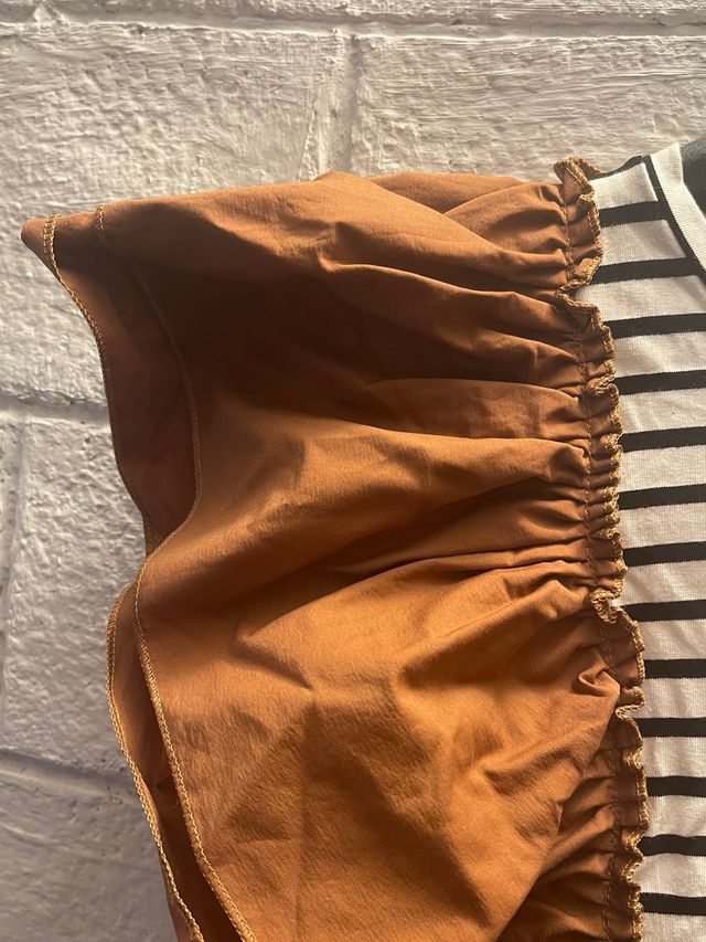 Maglia Muji a righe monospalla taglia S