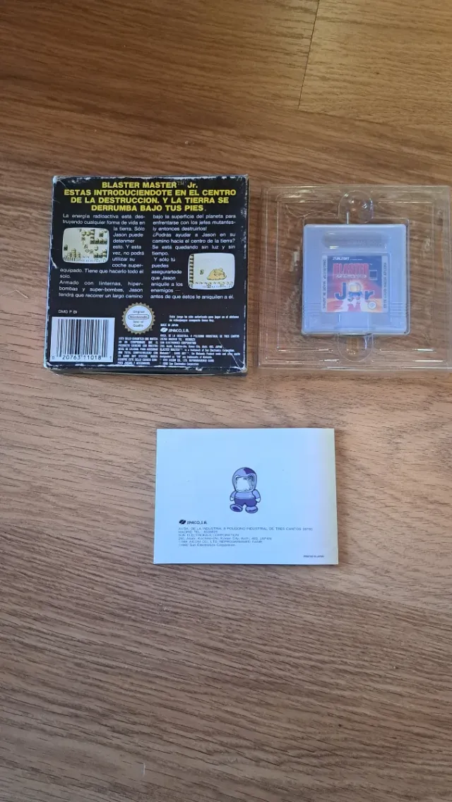 Blaster Master Junior Versione per Game Boy in spagnolo.