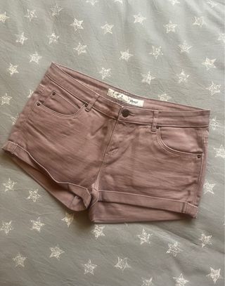 Shorts vaqueros rosas 