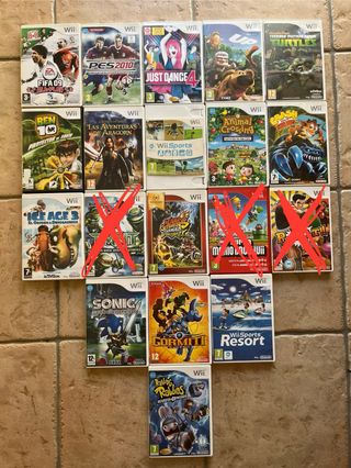 Juegos de wii 7€/ud 