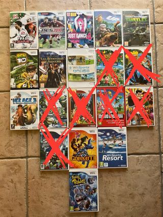 Juegos de wii 9€/ud