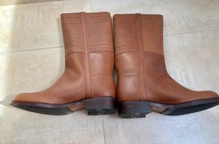 Botas de equitación de cuero marrón