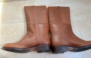 Botas de equitación de cuero marrón