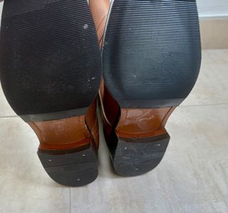 Botas de equitación de cuero marrón