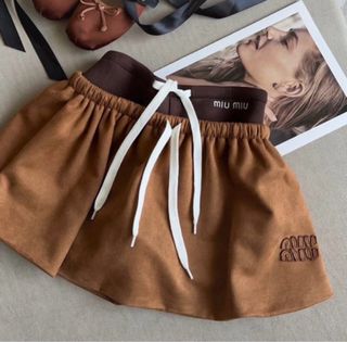 Falda Miu Miu Talla Única Marrón