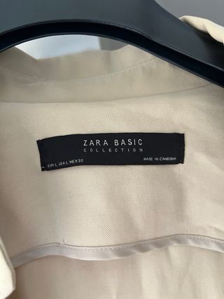 Chaqueta Zara Beige Talla L