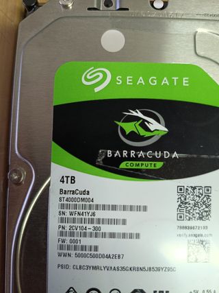 Disco Duro Seagate BarraCuda 4TB