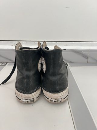 Zapatillas Converse Piel Negras Talla 39.5