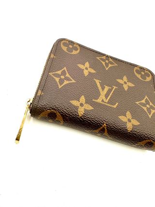 Monedero Louis Vuitton Zippy Marrón y Dorado