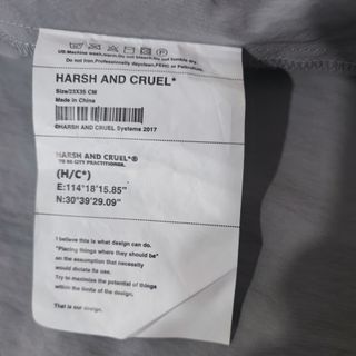 Harsh and Cruel/ Camisa Chaqueta Oversize L