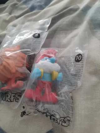 Lote 5 figuras de Los Pitufos
