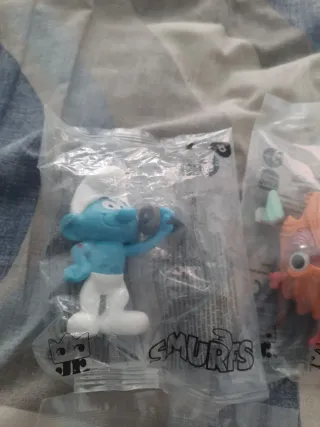 Lote 5 figuras de Los Pitufos
