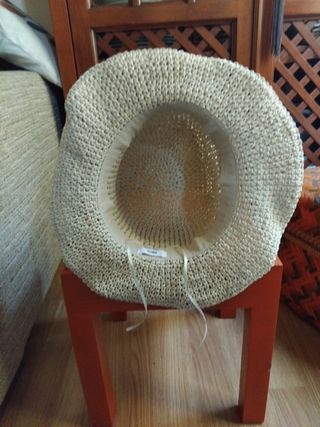 Sombrero de playa Mango beige/marrón.