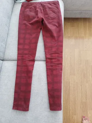 Pantalones de cuadros mujer talla 38