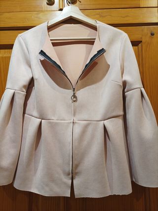 Chaqueta neopreno rosa palo