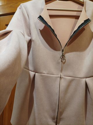 Chaqueta neopreno rosa palo