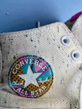 Converse plataforma rosa y blanco