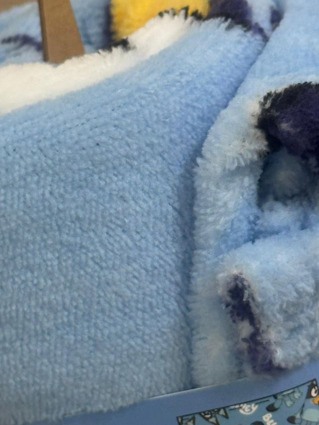 Manta Infantil Coral Bluey 100x140cm