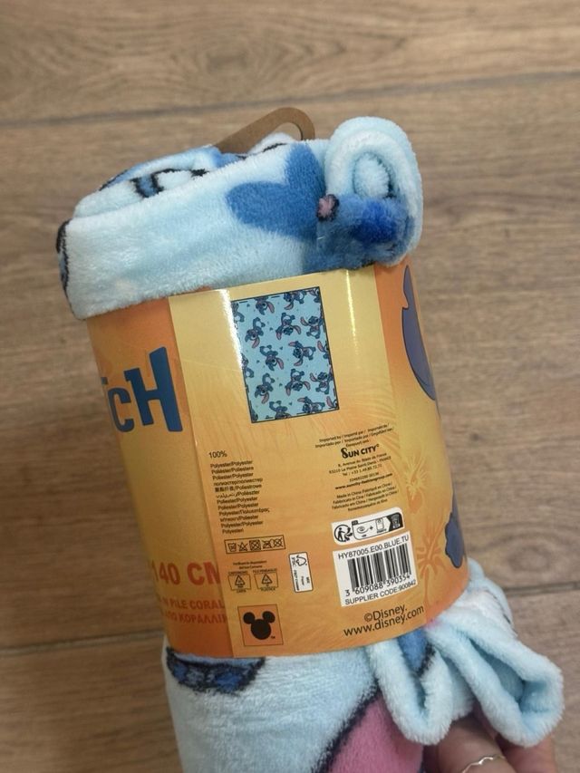 Manta Disney Stitch Coral 100x140cm