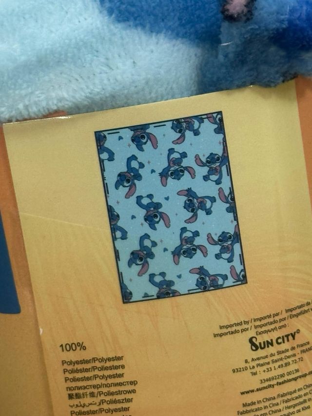 Manta Disney Stitch Coral 100x140cm