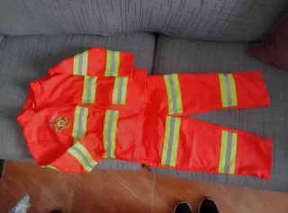 Disfraz Bombero Infantil Naranja