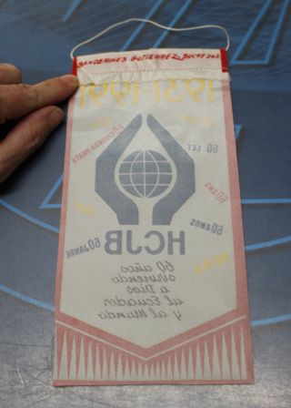 Banderín radio HCJB, Ecuador.