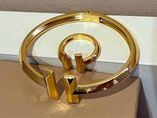 Conjunto Brazalete y Sortija diseño Tiffany