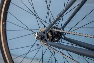 Bicicleta Fixie Single Speed Elops 500 azul