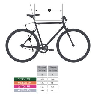 Bicicleta Fixie Single Speed Elops 500 azul
