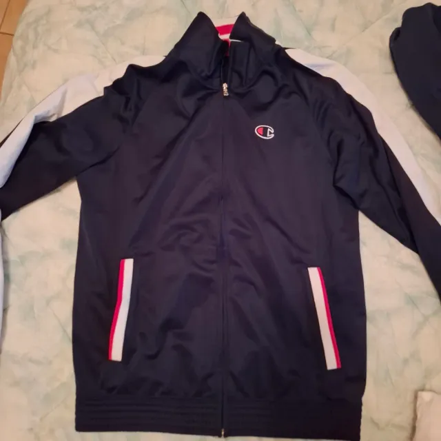 Giacca Champion blu e bianca