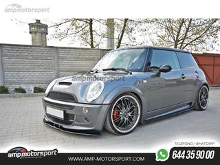 SPOILER DELANTERO DESCATALOGADO MINI R53 COOPER S JCW NEGRO BRILLO