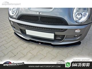 SPOILER DELANTERO DESCATALOGADO MINI R53 COOPER S JCW NEGRO BRILLO