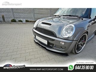 SPOILER DELANTERO DESCATALOGADO MINI R53 COOPER S JCW NEGRO BRILLO