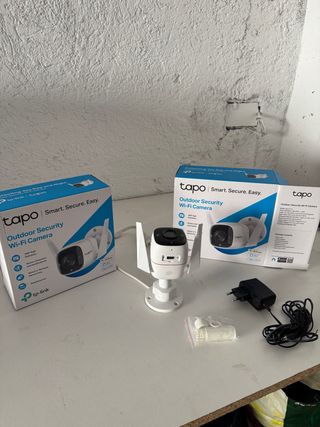 2 Cámaras Seguridad TP-Link Tapo Wi-Fi Exterior