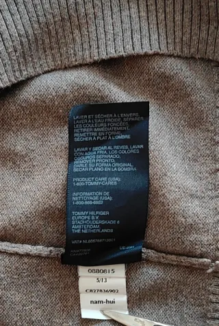 Jersey Tommy Hilfiger Algodón-Cachemira Talla XL