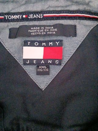 Camisa manga corta azul.marino Tommy Hilfigher
