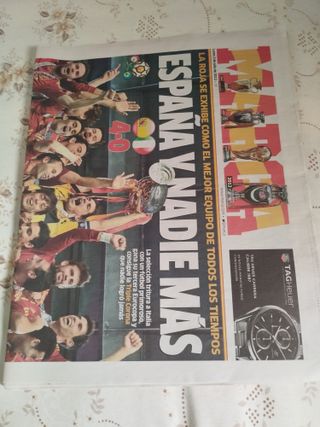 Periódico Marca España Campeón Eurocopa 2012