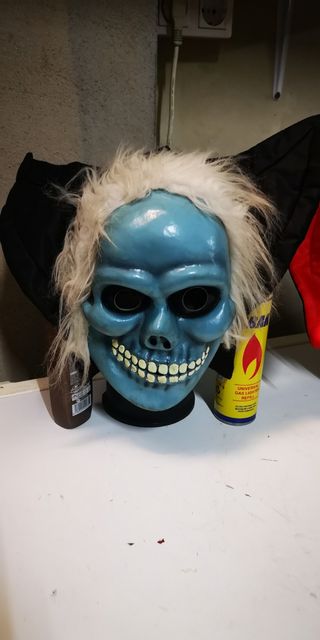 Máscara Halloween Calavera Azul