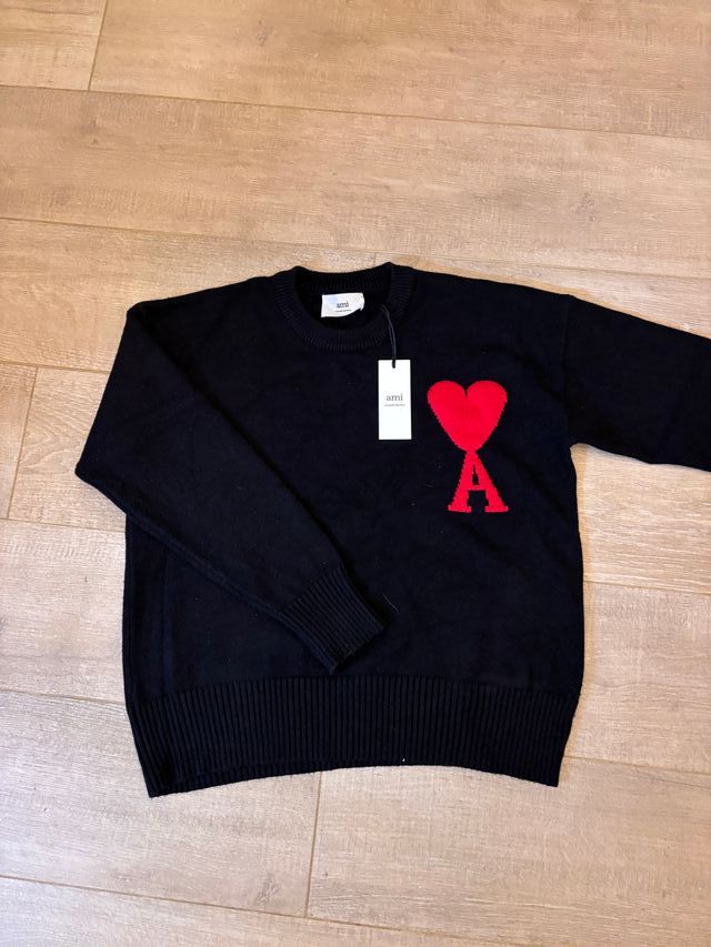 Maglione Ami Paris colore nero misura S nuovo