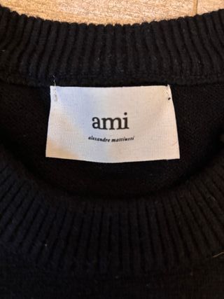 Jersey Ami Paris color negro talla S nuevo