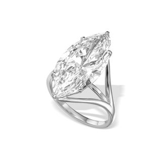 Anillo compromiso 18 quilates Oro blanco 10.00ct