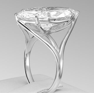 Anillo compromiso 18 quilates Oro blanco 10.00ct