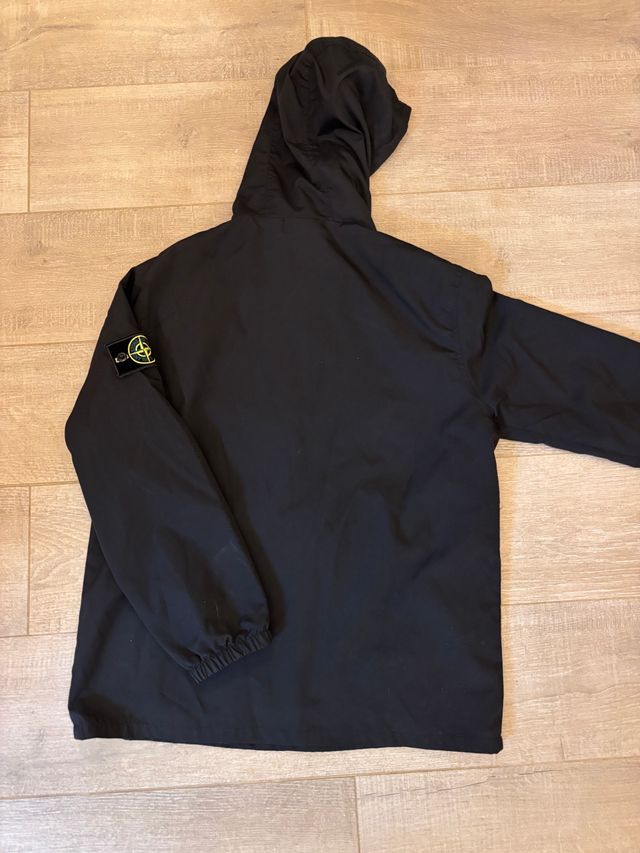 Giacca a vento nera Stone Island