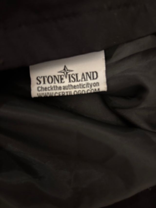 Giacca a vento nera Stone Island