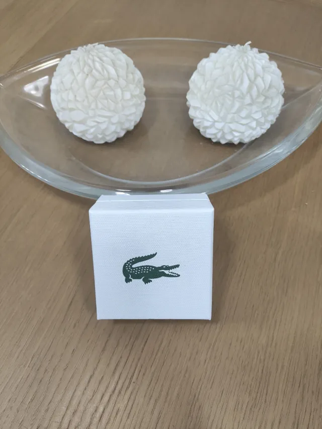 Pulsera Lacoste Original en Acero Plata Nueva 