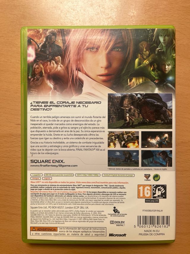 Final Fantasy XIII Xbox 360
