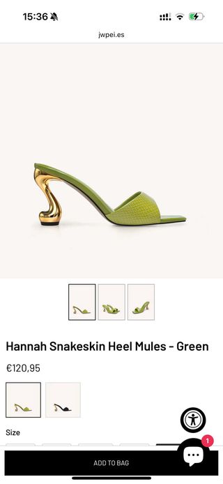 Sandalias JW PEI Hannah Tacón Serpiente