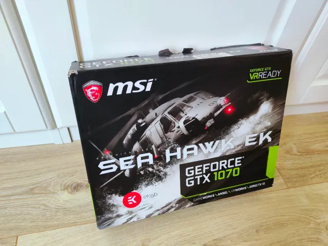 Caja para MSI GeForce GTX 1070 Sea Hawk EK