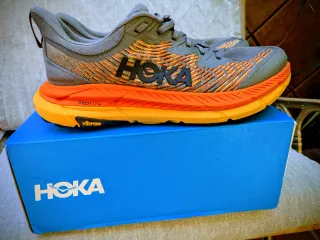 Zapatillas trail Hoka Mafate Speed 4 Gris Naranja